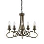 Elstead Lighting OLIVIA OV5-BLK-GOLD Lustre 5x60W/E14