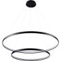 Zuma Line CARLO PL210503-800+1200-BK Hanglamp 2x65W/LED 4000K 3900LM IP20