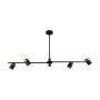 Italux Elice PND-58892-4-BK-BRO Lampe de plafond 4x35W/GU10 IP20