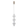 Italux Fuente PND-34395-3V-HBR Hanglamp 3x15W/LED 3000K 1108lm IP20
