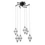 Italux Fuente PND-34395-6-BK Hanglamp 6x30W/LED 3000K 1795lm IP20