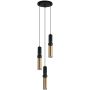 Italux ISIDORA PND-14290-3-BK-BRO Suspension lumineuse 3x25W/GU10 IP20