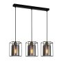 Italux KALULA PND-78901-3-BK+SG Suspension lumineuse 3x40W/E27 IP20