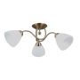 Italux Lugano PND-5643-3-HBR Lampe de plafond 3x40W/E27 IP20