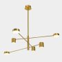Italux REMDAL PND-16374-6-COP-GD-4K Hanglamp 36W/LED 4000K 2700LM IP20
