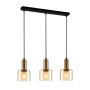 Italux SANTIA PND-65342-3-BRO+AMB Hanglamp 3x40W/E27 IP20