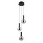 Italux Strela PND-34378-3S-BK Suspension lumineuse 3x15W/LED 3000K 1188lm IP20