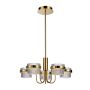 Italux Tiara PND-77362-5-40W-GD Kroonluchter 5x40W/LED 3000K 4405lm IP20