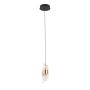 Italux Tonga PND-26374-1-8W-3K-BK-GD Hanglamp 1x8W/LED 3000K 650lm IP20