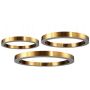 Step Into Design CIRCLE 3in1 ST-8848-40+60+80 brass Suspension lumineuse 3x93W/LED 3000K 8835lm IP20