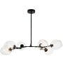 Step Into Design MODERN ORCHID ST-1232-6 black transparent Plafondlamp 6x60W/E27 IP20