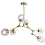 Step Into Design MODERN ORCHID ST-1232-6 GOLD transparent Lampe de plafond 6x60W/E27 IP20