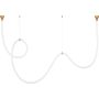 Step Into Design SNAKE MD1021-4 gold Suspension lumineuse 1x60W/LED 3000K IP20