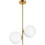 Step Into Design VENUS ST-5025-2 BRASS Plafondlamp 2x60W/E27 IP20