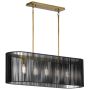 Quintiesse LINARA QN-LINARA-ISLE-BK Hanglamp 5x60W/E27