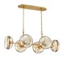 Quintiesse Nottingham QN-NOTTINGHAM-6LP-AB Suspension lumineuse 6x40W/E27 IP20