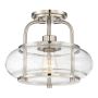 Elstead Lighting QUOIZLE QZ-TRILOGY-SFS-BN Lampe de plafond 1x60W/E27
