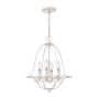 Quoizel Bradbury QZ-BRADBURY-4P-AWH Suspension lumineuse 4x40W/E14