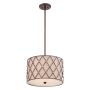 Quoizel BROWN LATTICE QZ-BROWN-LATTICE-P-M Suspension lumineuse 3x60W/E27