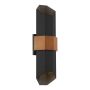 Quoizel Chasm QZ-CHASM-L-BKW Wandlamp 2x9.5W /LED IP44