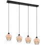 Trio BORKA R31264036 Suspension lumineuse 4x40w/e27 ip20