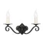 Elstead Lighting RECTORY RY2A-BLACK Wandlamp 2x60W/E14