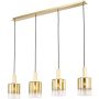 Dar Lighting Savannah SAV0435 Hanglamp 4x40w/E27