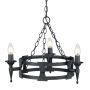 Elstead Lighting SAXON SAX3-BLK Kroonluchter 3x60W/E14