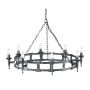 Elstead Lighting SAXON SAX8-BLK-SIL Kroonluchter 8x60W/E14