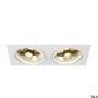 SLV NEW TRIA 113841 Inbouwspot 2x75W/GU10/ES111 IP20