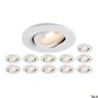 SLV UNIVERSAL DOWNLIGHT 1007274 Spot encastré 1x8W/LED 2700K|3000K|4000K|6500K 560lm|610lm|680lm|640lm IP20
