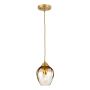 Elstead Lighting Tiber TIBER-P-AMBER Suspension lumineuse 1x60W/E27