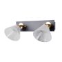 Italux Orella WL-34393-2-BK-HBR Wandlamp 2x8W/LED 3000K 466lm IP20