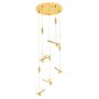 King Home BUTTERFLY DISC XCP8737-5.GOLD Suspension lumineuse 5x11W/LED 3000K 4400LM IP20