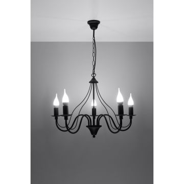 Sollux MINERWA SL.0218 Kroonluchter 5x40W/E14