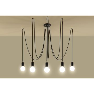 Sollux EDISON SL.0371 Hanglamp 5x60W/E27