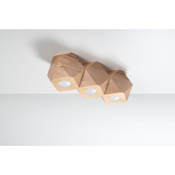 Sollux WOODY 3 SL.1010 Plafonnier 3x40W/GU10 IP20