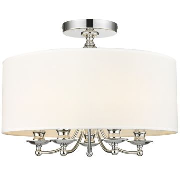 Cosmolight ABU DHABI C05428CH-WH Lampe de plafond 5x40W/E14