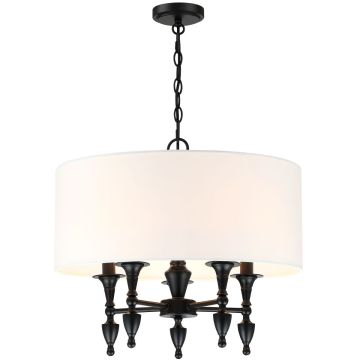 Cosmolight AUSTIN P05203BK-WH Lustre 5x40W/E14 IP20