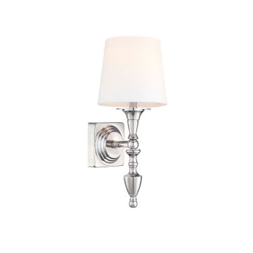 Cosmolight AUSTIN W01118NI-WH Wandlamp 1x40W/E14 IP20