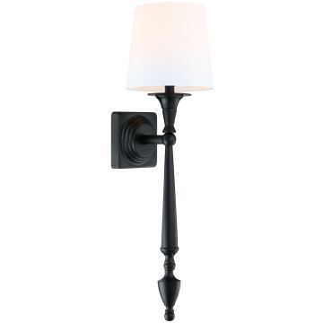 Cosmolight AUSTIN W01296BK-WH Wandlamp 1x40W/E27 IP20