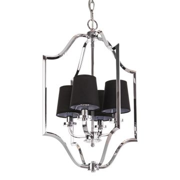 Cosmolight NEW YORK 1 P04380CH-BK Kroonluchter 4x40W/E14 IP20