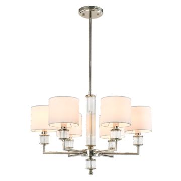 Cosmolight SUTTON P06446NI-WH Plafondlamp 6x40W/E14 ip20