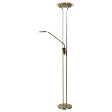Lucide CHAMPION-LED 19792/24/03 Staande lamp 2x24w/led 3000k 1600lm+320lm ip20
