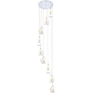 AZzardo AMBER MILANO 9 AZ3102 Suspension lumineuse 9x40W/G9 IP20