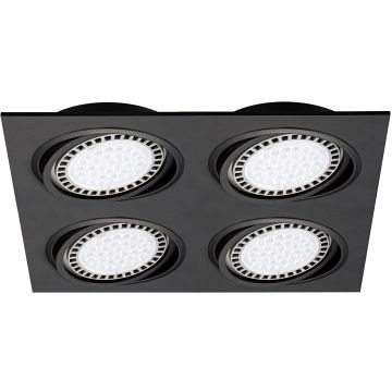 Zuma Line BOXY 20073-BK Inbouwspot 4x15W/GU10/ES111 IP20