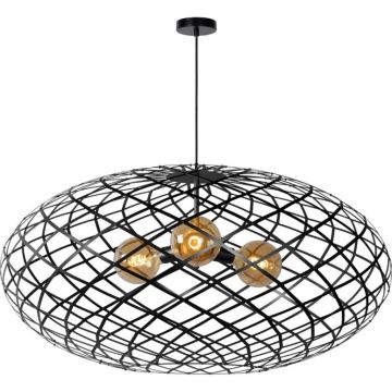 Lucide WOLFRAM 21417/99/30 Hanglamp 3x60w/e27 ip20