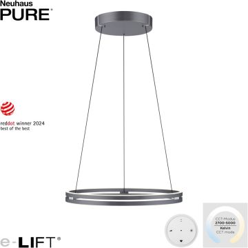 Paul Neuhaus PURE E-LOOP 2551-15 Hanglamp 2x53W/LED 2700-5000k 4480lm ip20