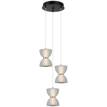 Italux Tica PND-83949-3-BK Hanglamp 1x22W/LED 3000K 950lm IP20