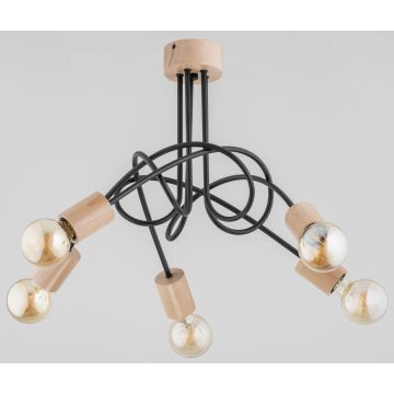 Alfa TANGO WOOD 27435 Lampe de plafond 5x60W/E27